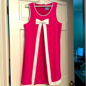 Cece brand silk dress in fushia